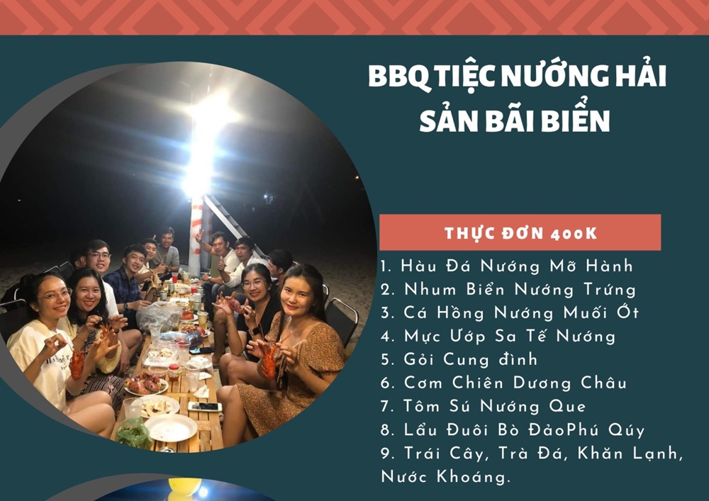 Tiệc BBQ Bãi Biển Đảo Phú Qúy